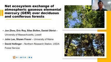 Comparing net ecosystem exchange patterns of atmospheric gaseous elemental mercury (GEM) between a deciduous and coniferous forests